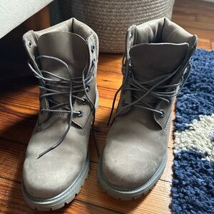 Grey Waterproof Timberlands